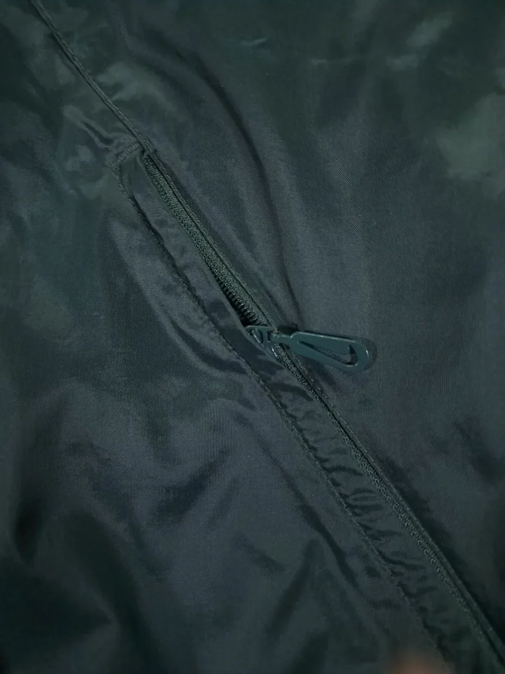 Vintage Nike Windbreaker Men Large Green Blue Mesh Vent Full Zip Swoosh